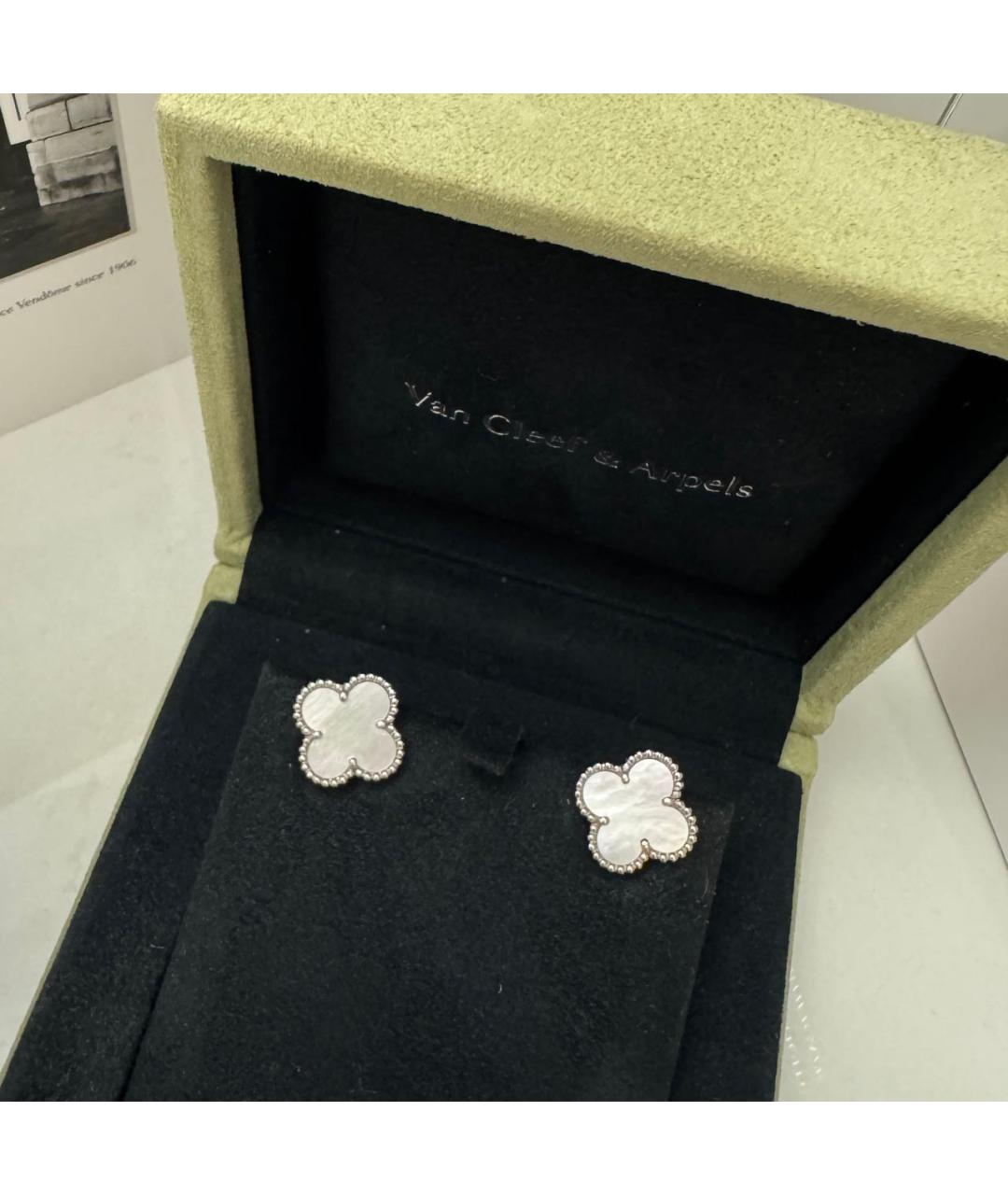 VAN CLEEF & ARPELS Белые серьги из белого золота, фото 2