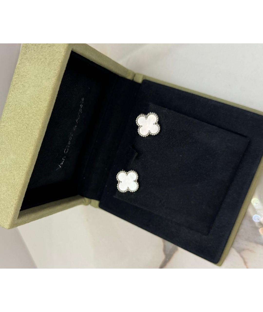 VAN CLEEF & ARPELS Белые серьги из белого золота, фото 3
