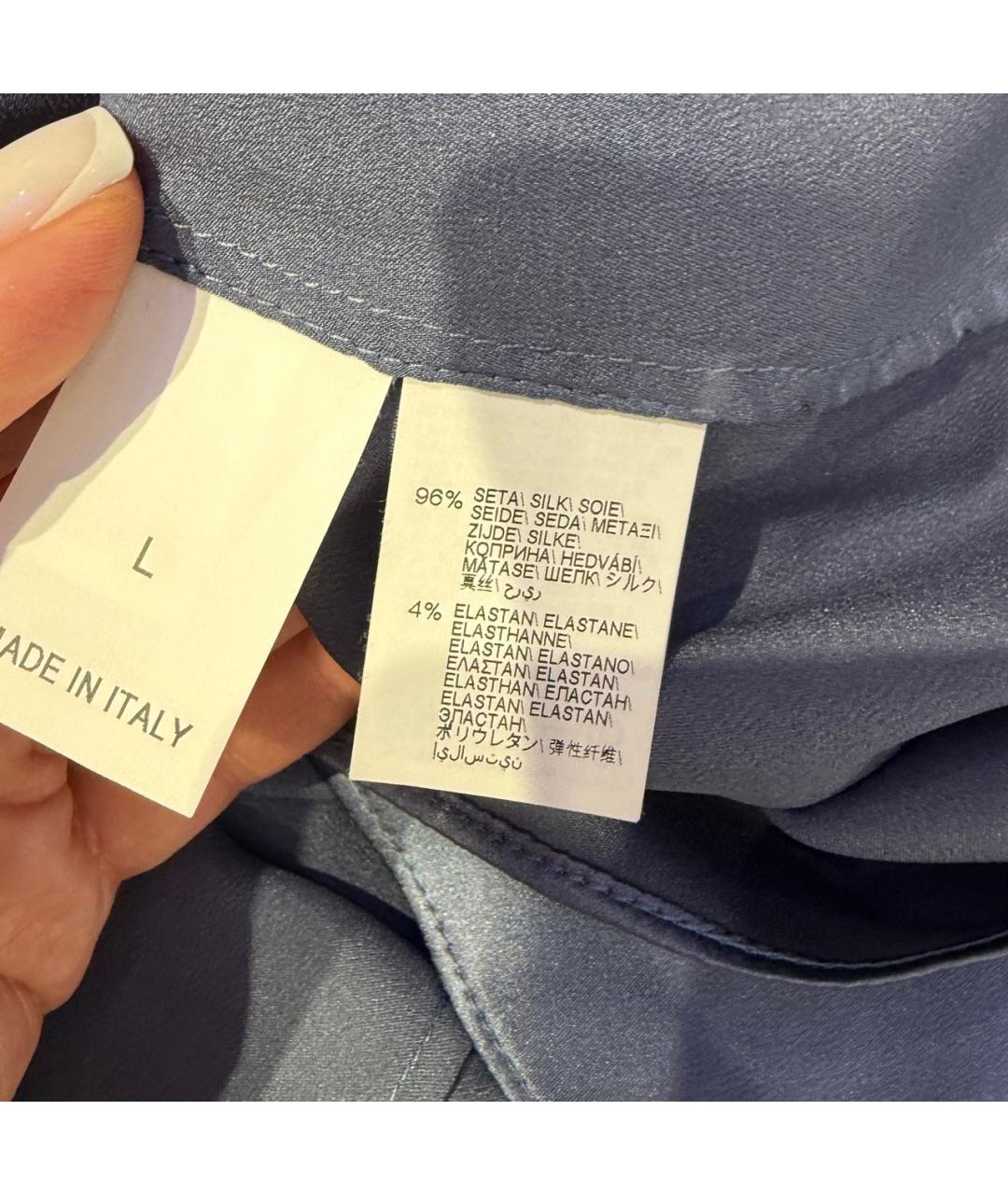BRUNELLO CUCINELLI Голубая майка, фото 6