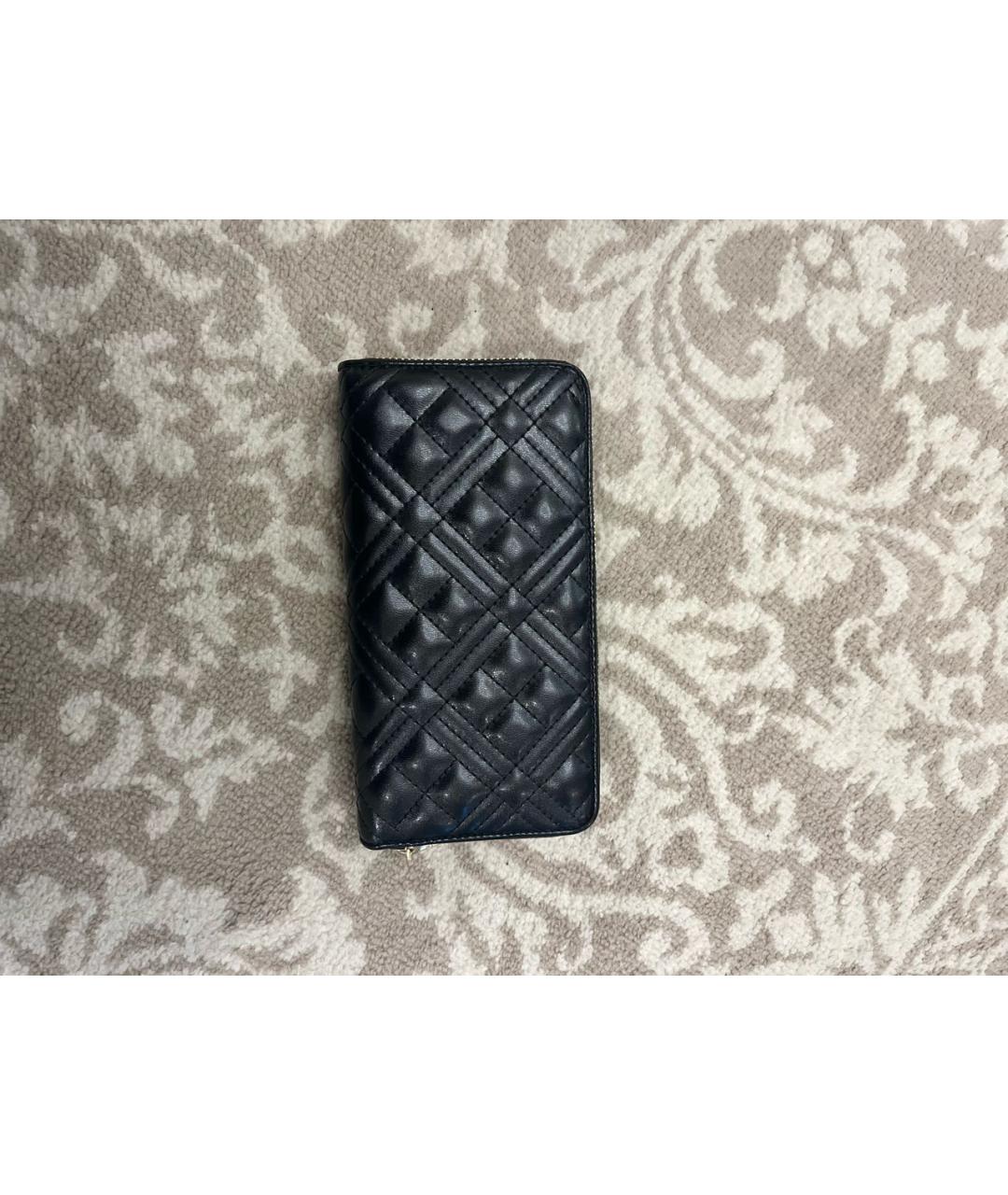 LOVE MOSCHINO Черный кошелек из искусственной кожи, фото 3