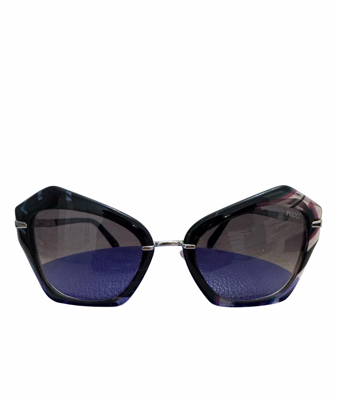 EMILIO PUCCI Черные пластиковые солнцезащитные очки, фото 1