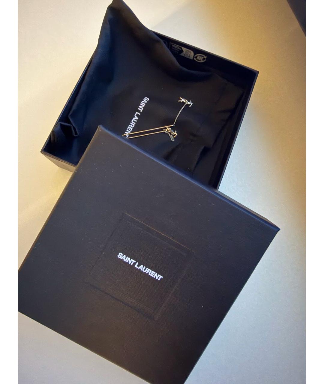 SAINT LAURENT Серебряные серьги, фото 2