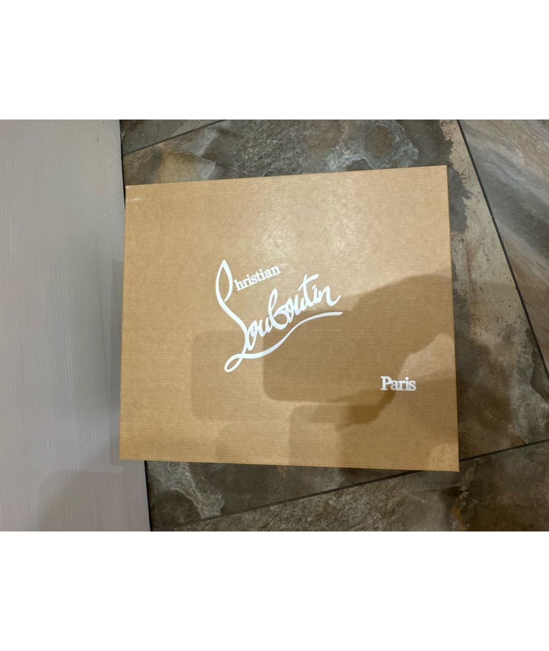 CHRISTIAN LOUBOUTIN Черные кожаные ботильоны, фото 6