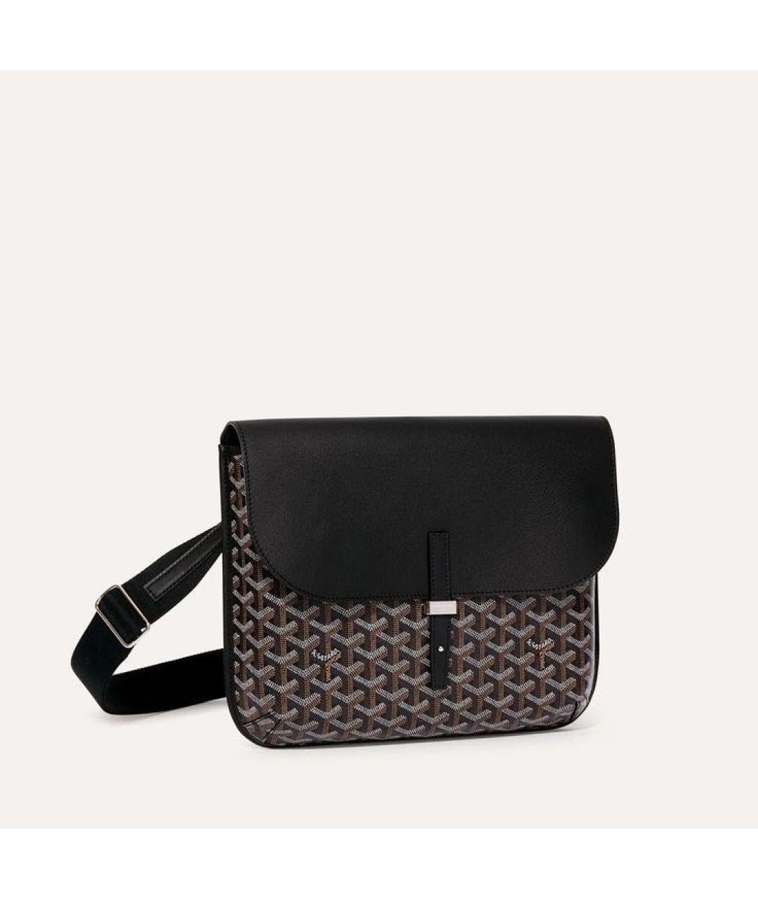 GOYARD Черная тканевая сумка на плечо, фото 8