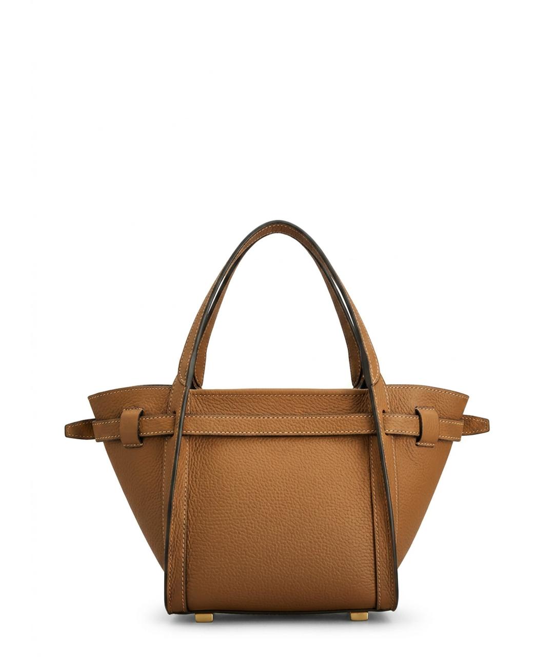 TOD'S Бежевая кожаная сумка тоут, фото 2