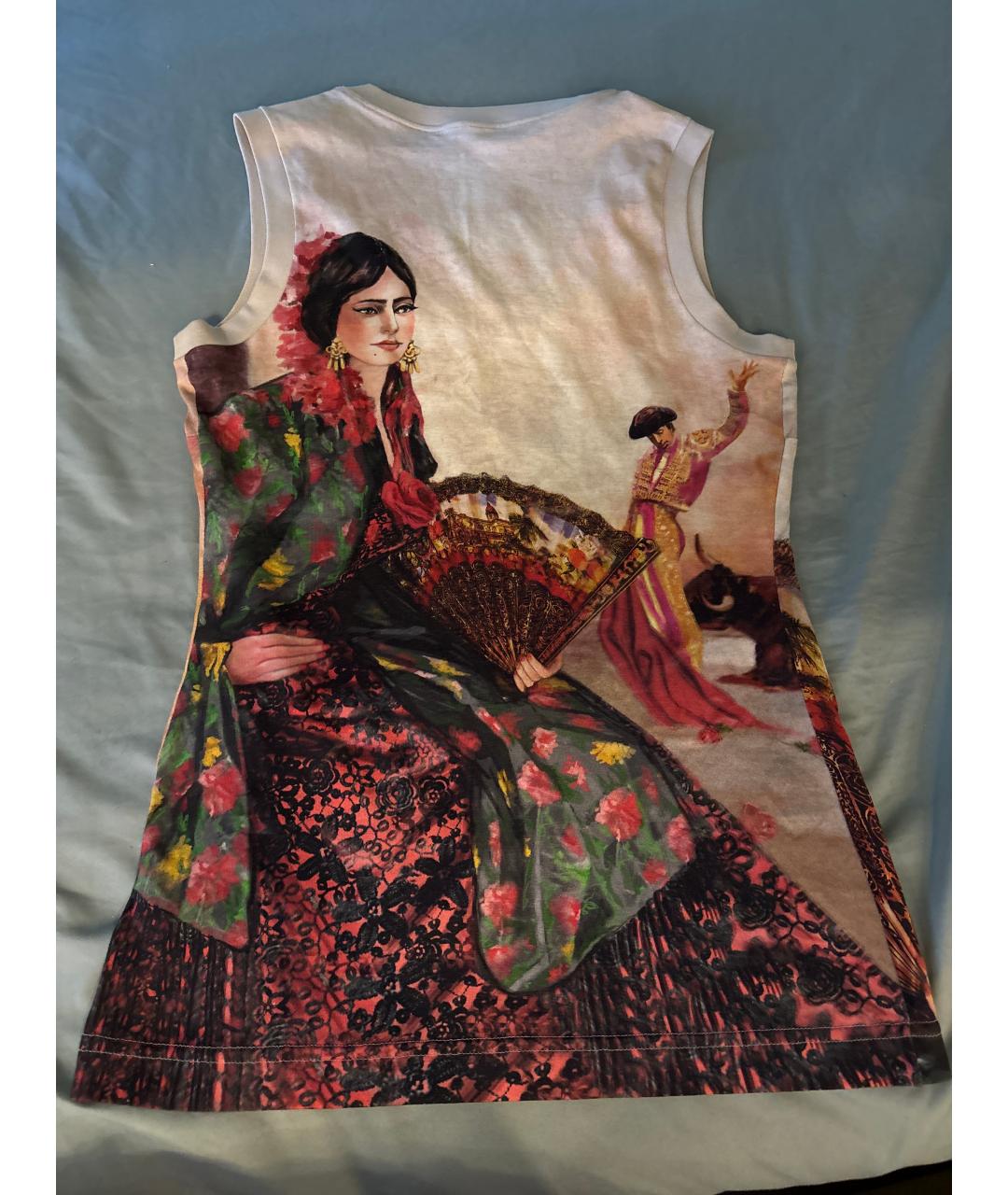DOLCE&GABBANA Мульти хлопковая майка, фото 2