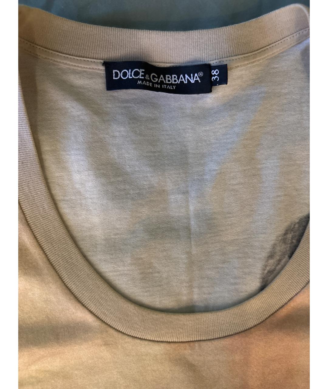 DOLCE&GABBANA Мульти хлопковая майка, фото 3