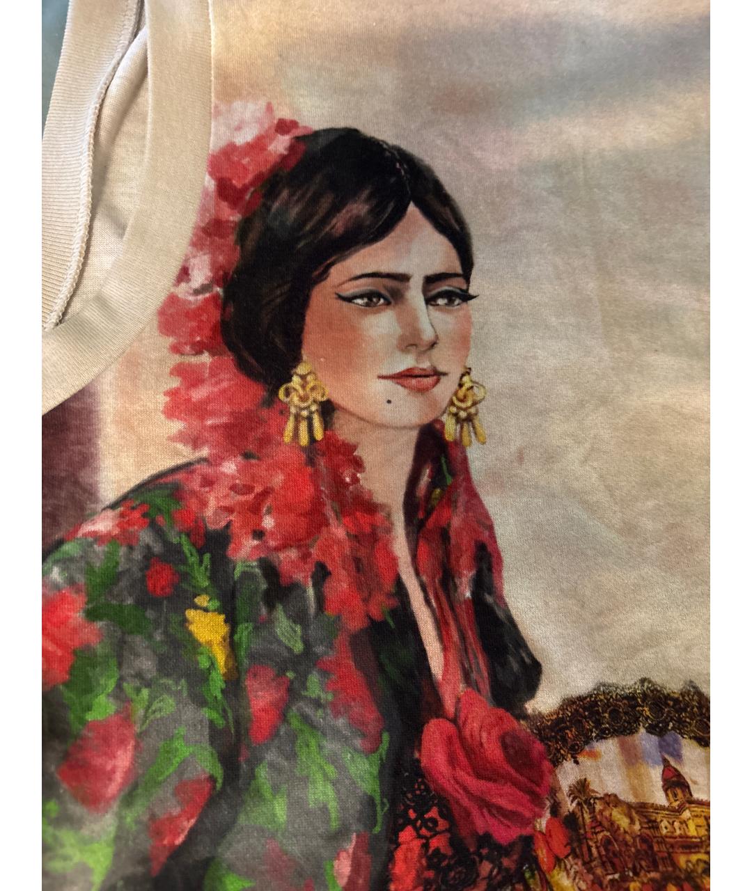 DOLCE&GABBANA Мульти хлопковая майка, фото 4