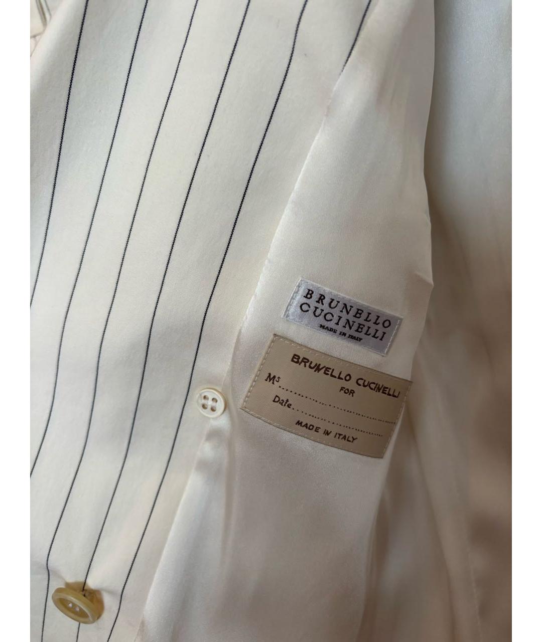 BRUNELLO CUCINELLI Белый хлопковый костюм с брюками, фото 4