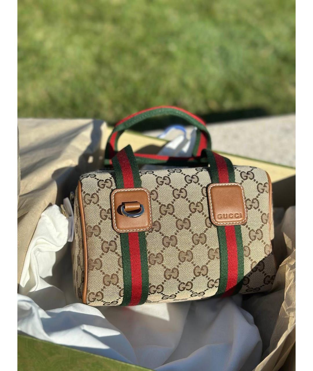 GUCCI Коричневая сумка с короткими ручками, фото 4