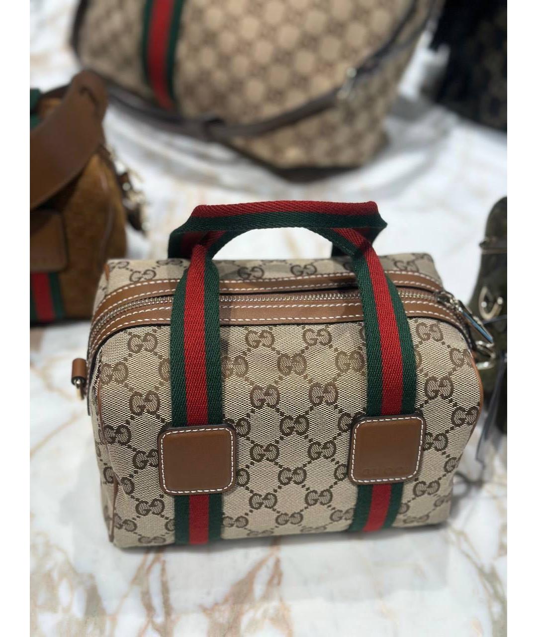 GUCCI Коричневая сумка с короткими ручками, фото 3