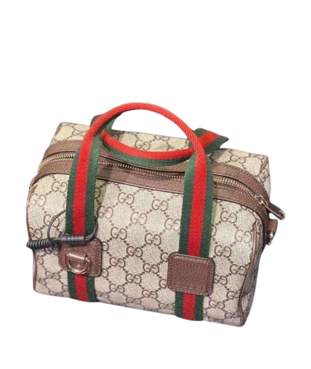 GUCCI Коричневая сумка с короткими ручками, фото 1