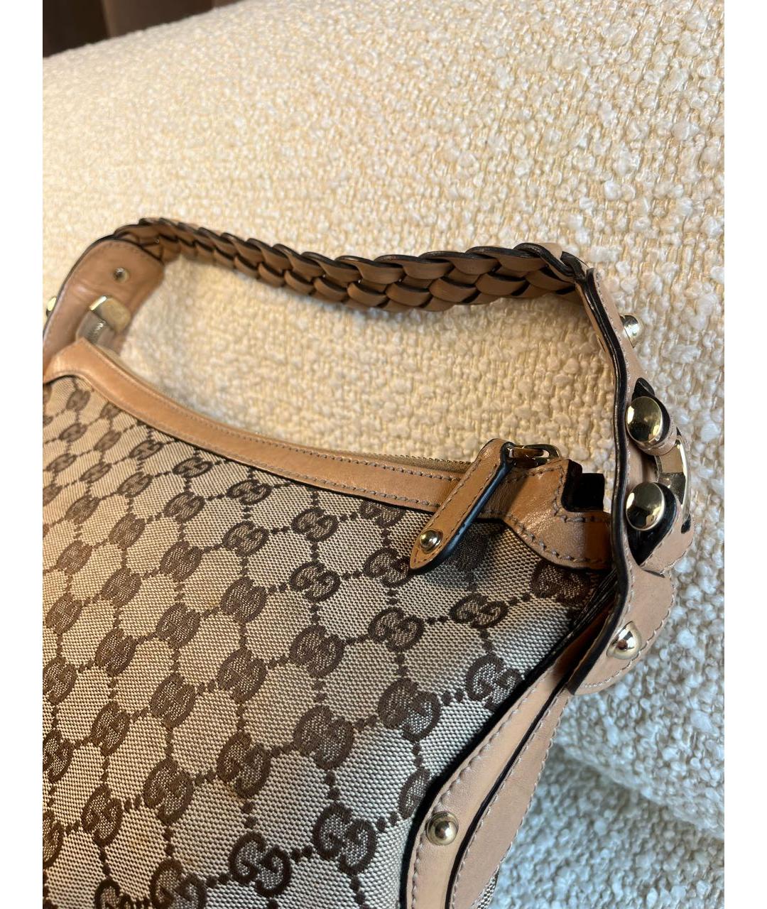 GUCCI Коричневая сумка с короткими ручками, фото 8