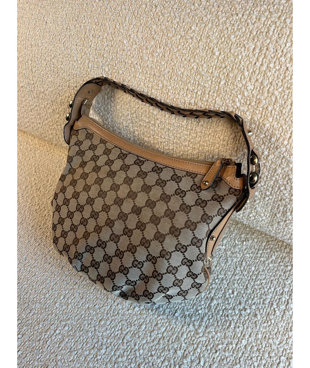 GUCCI Коричневая сумка с короткими ручками, фото 5