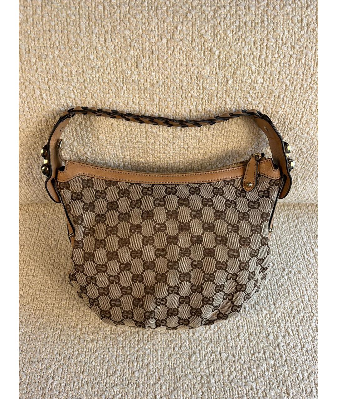 GUCCI Коричневая сумка с короткими ручками, фото 9