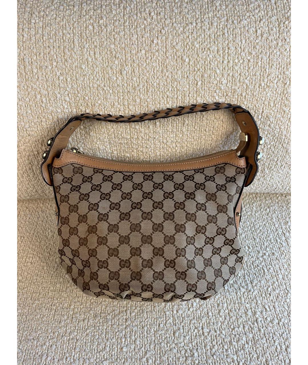 GUCCI Коричневая сумка с короткими ручками, фото 3