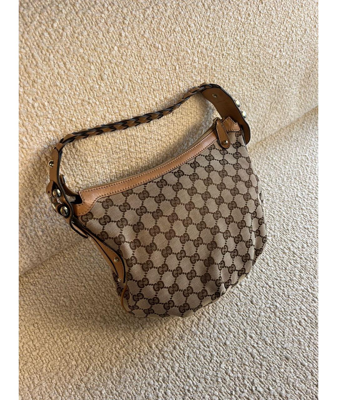 GUCCI Коричневая сумка с короткими ручками, фото 2