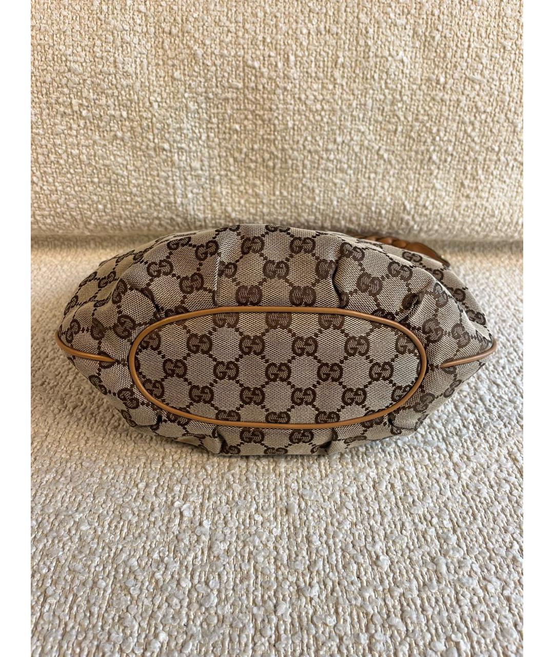 GUCCI Коричневая сумка с короткими ручками, фото 6