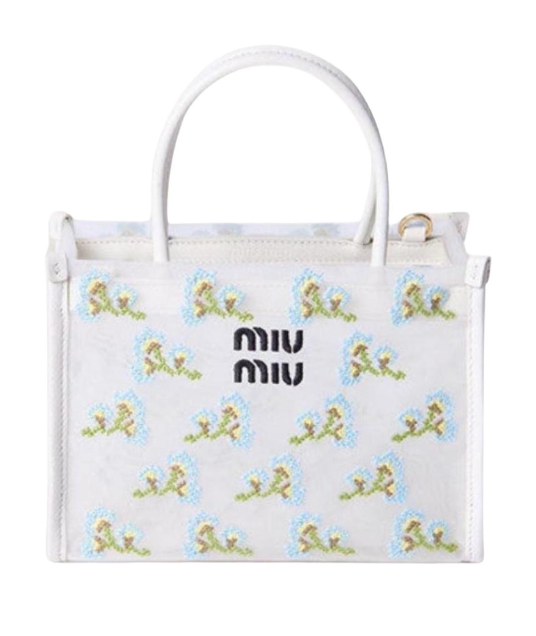 MIU MIU Белая сумка тоут, фото 1