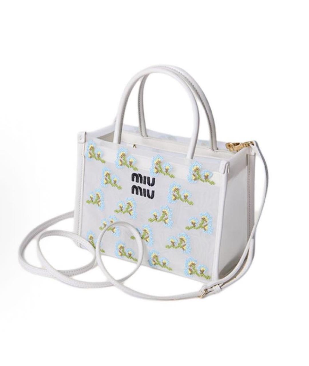 MIU MIU Белая сумка тоут, фото 2