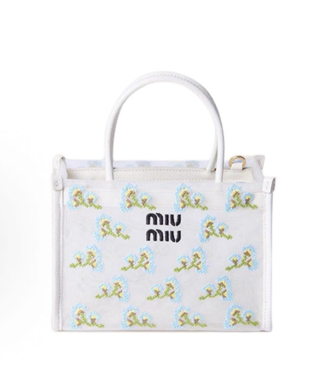 MIU MIU Белая сумка тоут, фото 9