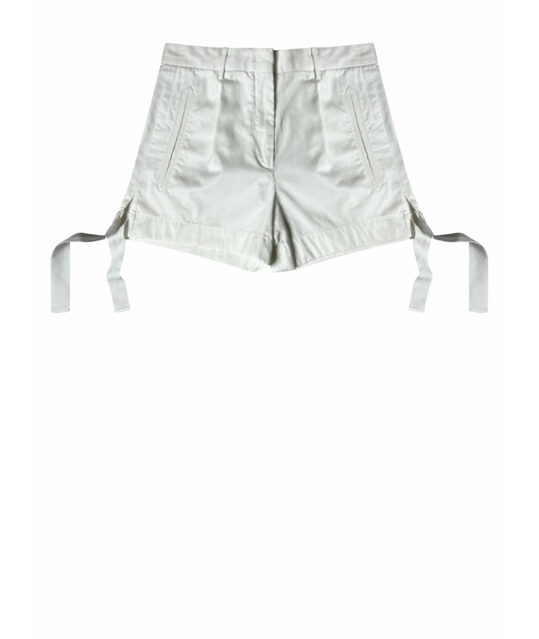 MONCLER Белые хлопковые шорты, фото 1