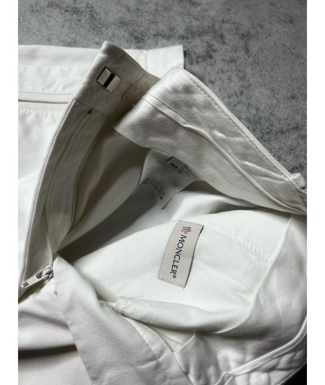 MONCLER Белые хлопковые шорты, фото 8
