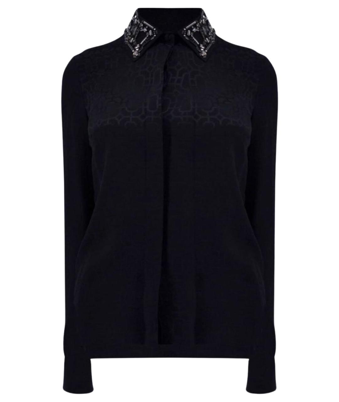 GUCCI Черная шелковая рубашка, фото 1