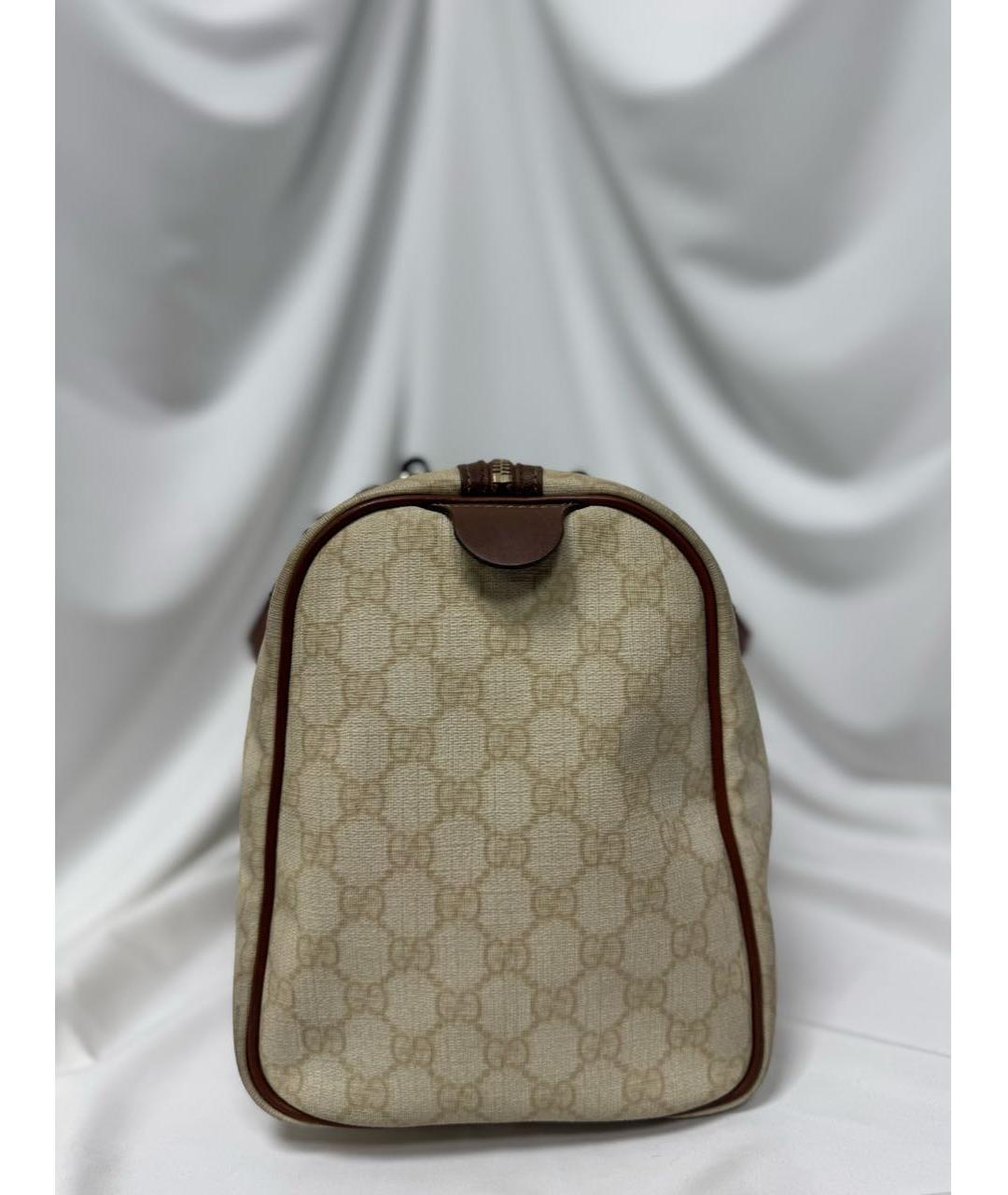 GUCCI Коричневая кожаная сумка тоут, фото 5