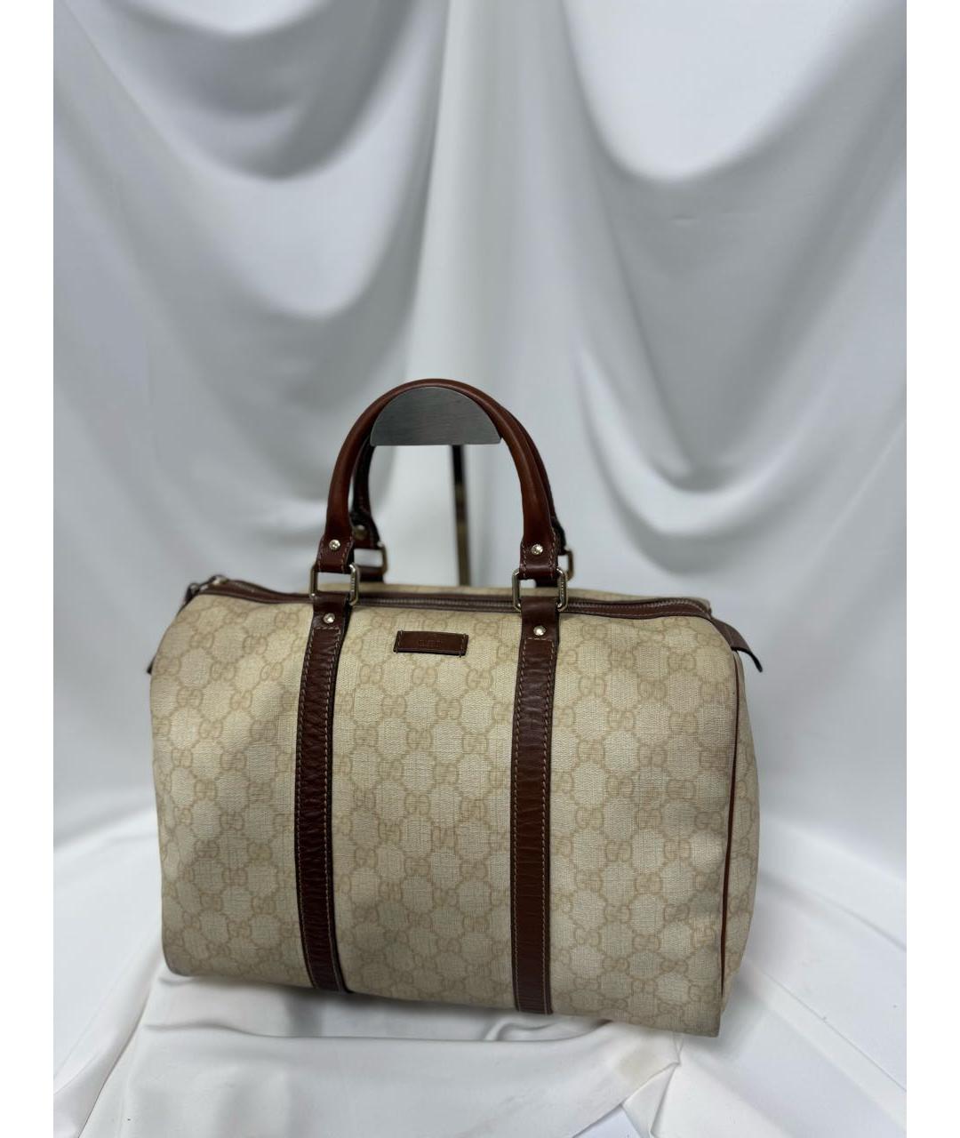GUCCI Коричневая кожаная сумка тоут, фото 2
