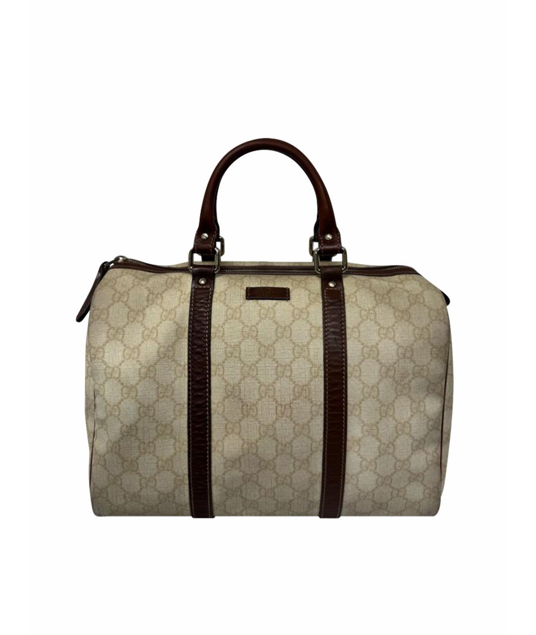 GUCCI Коричневая кожаная сумка тоут, фото 1