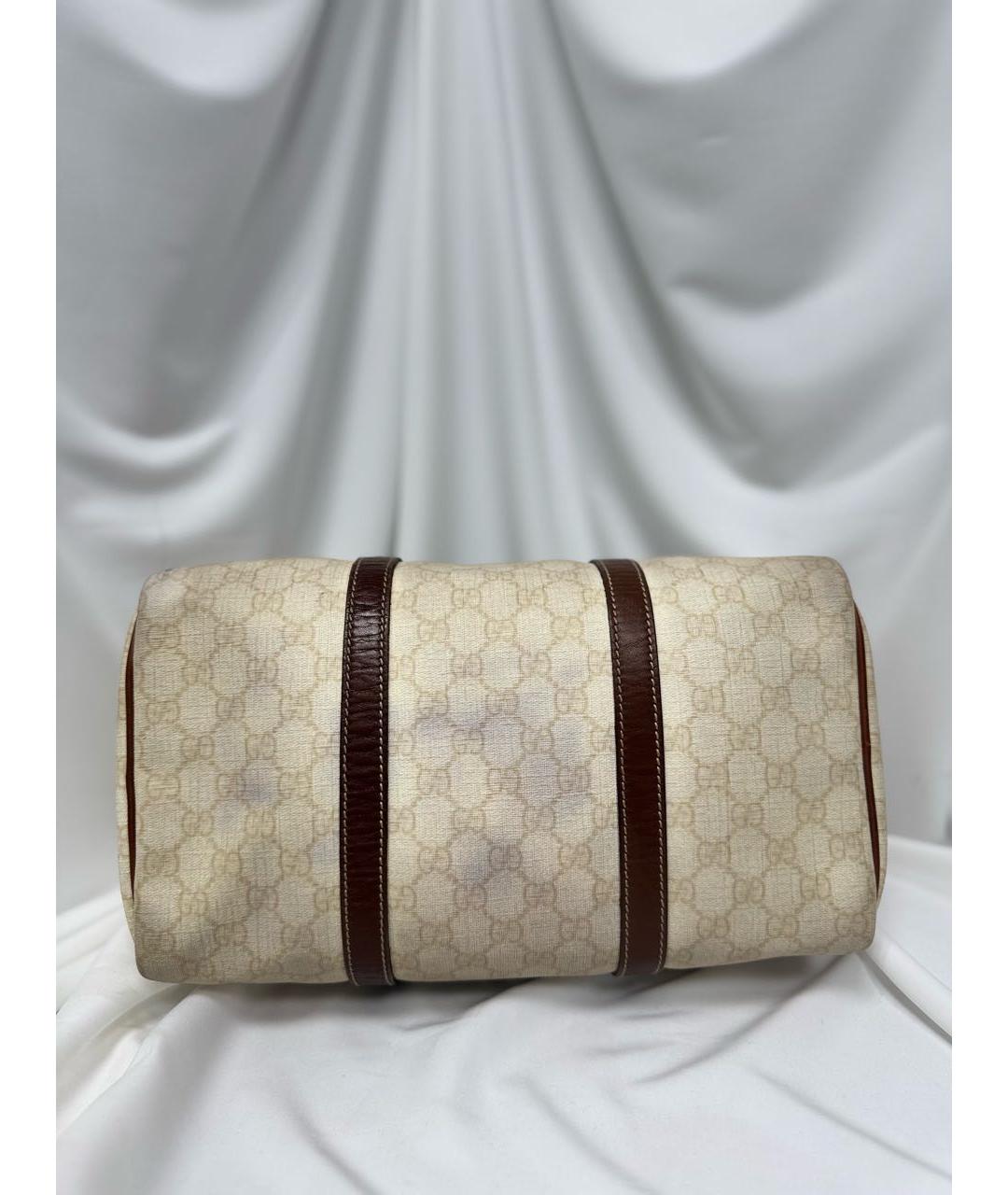 GUCCI Коричневая кожаная сумка тоут, фото 6