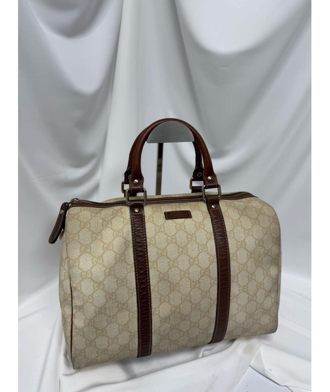 GUCCI Коричневая кожаная сумка тоут, фото 3