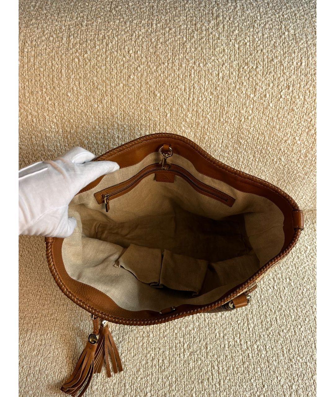 GUCCI Коричневая сумка с короткими ручками, фото 4
