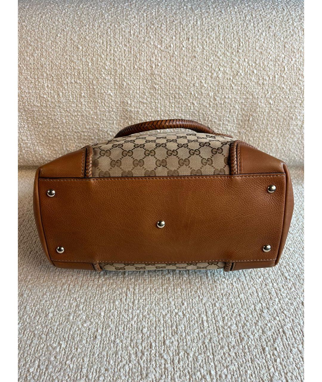 GUCCI Коричневая сумка с короткими ручками, фото 6