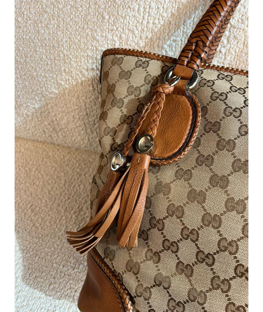 GUCCI Коричневая сумка с короткими ручками, фото 8
