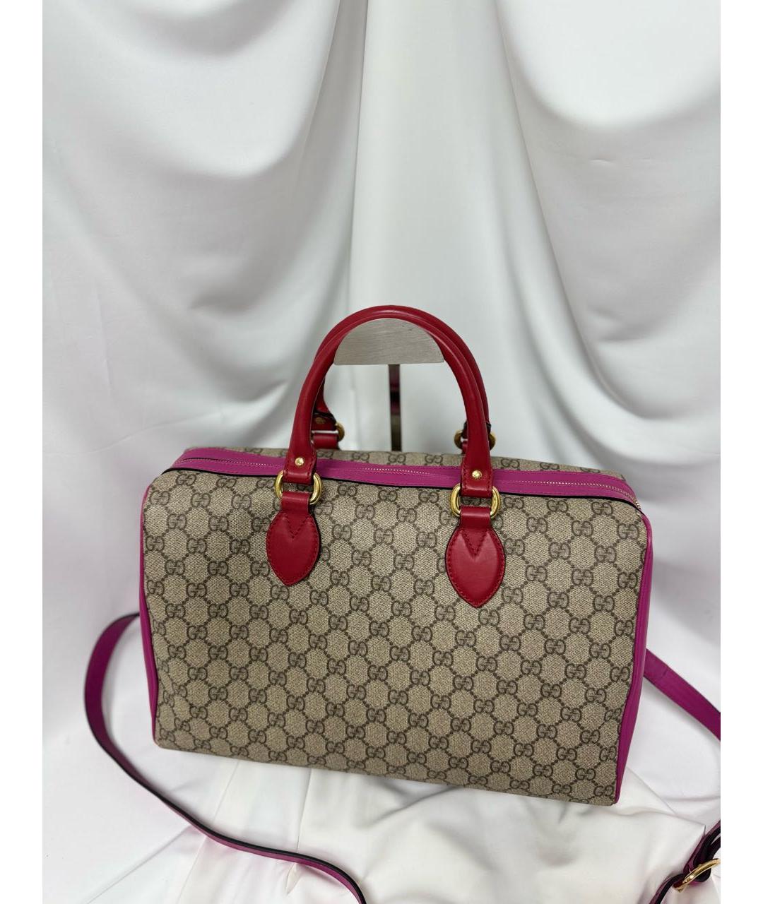 GUCCI Красная кожаная сумка с короткими ручками, фото 3