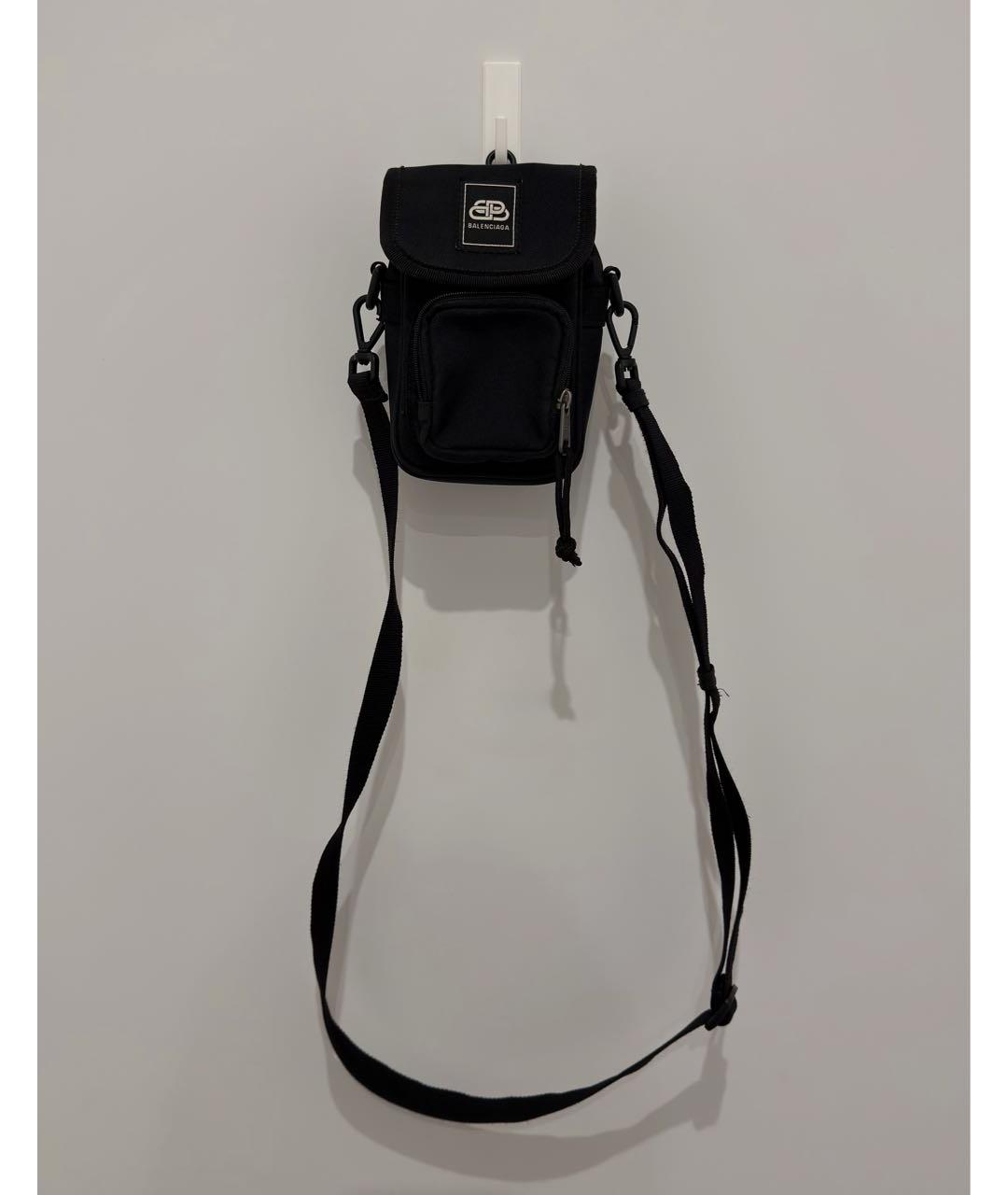 BALENCIAGA Черная хлопковая сумка через плечо, фото 2