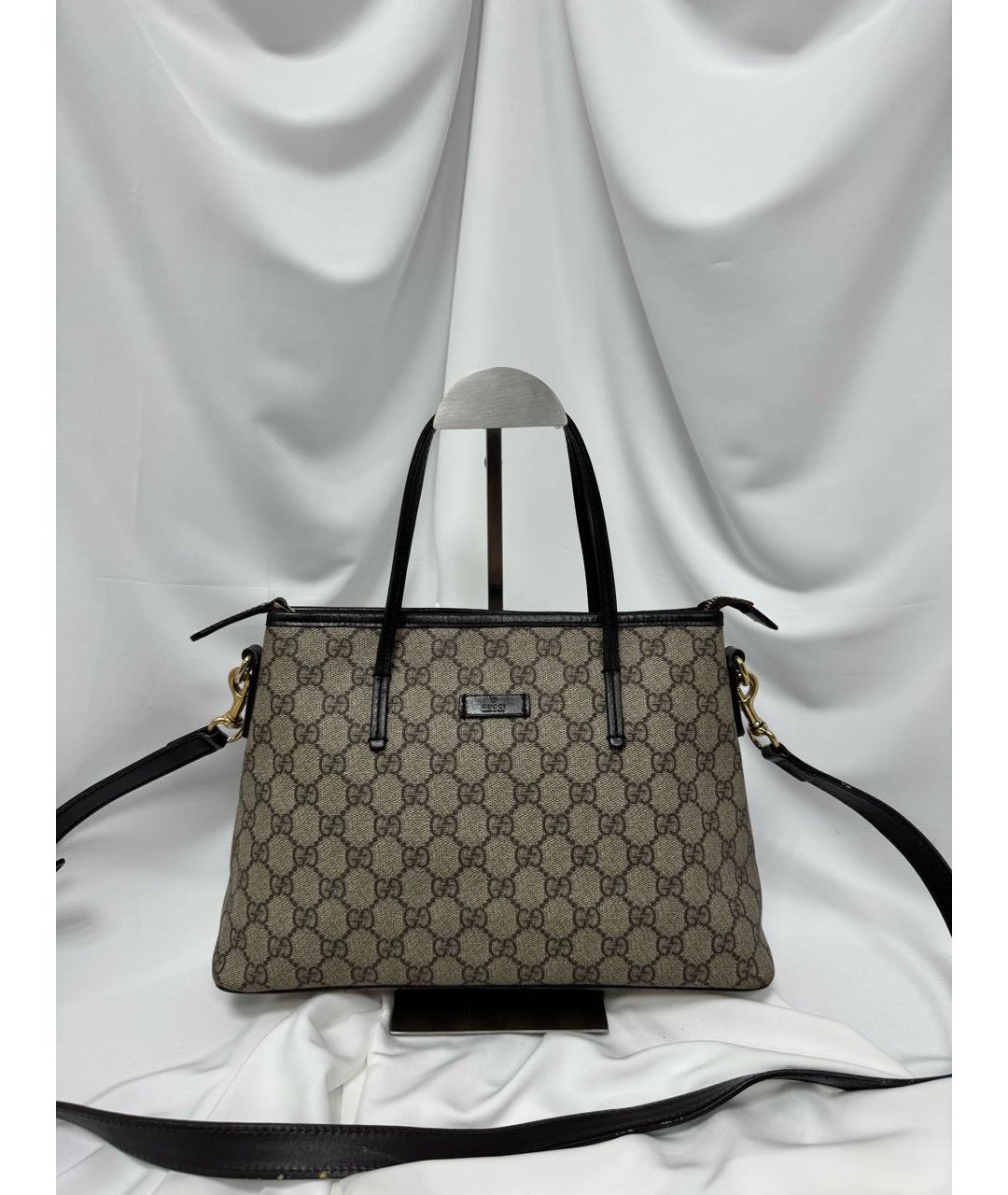 GUCCI Бежевая сумка с короткими ручками, фото 6