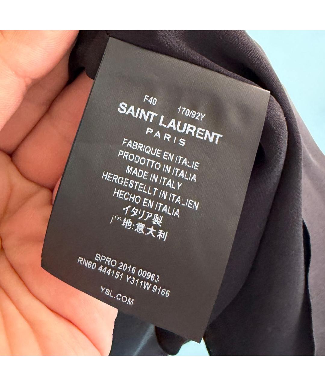 SAINT LAURENT Шелковое платье, фото 4