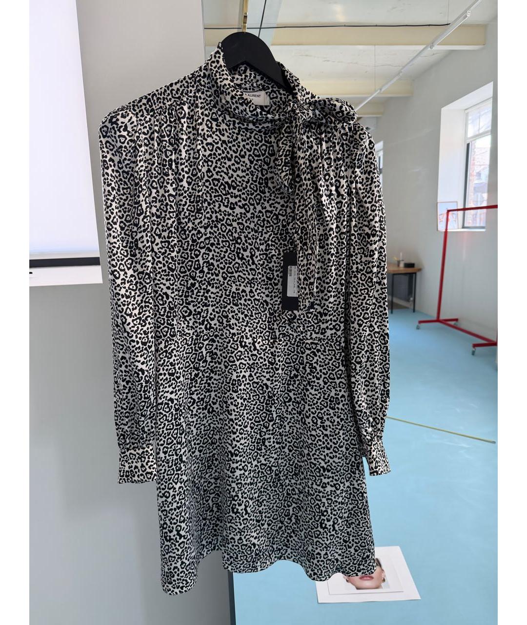 SAINT LAURENT Шелковое платье, фото 2