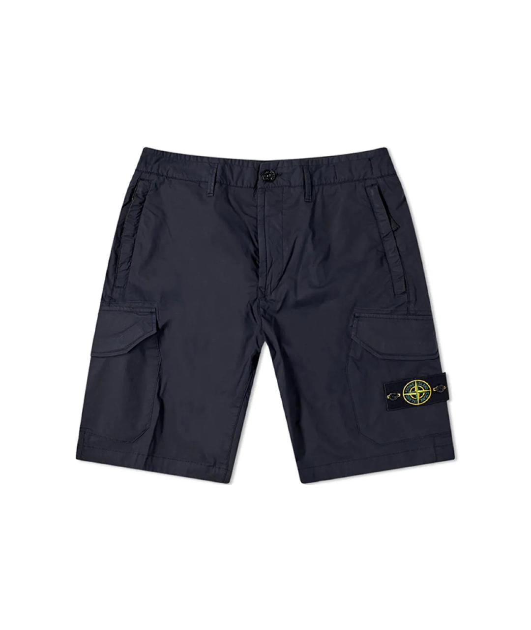 STONE ISLAND Темно-синие шорты, фото 1