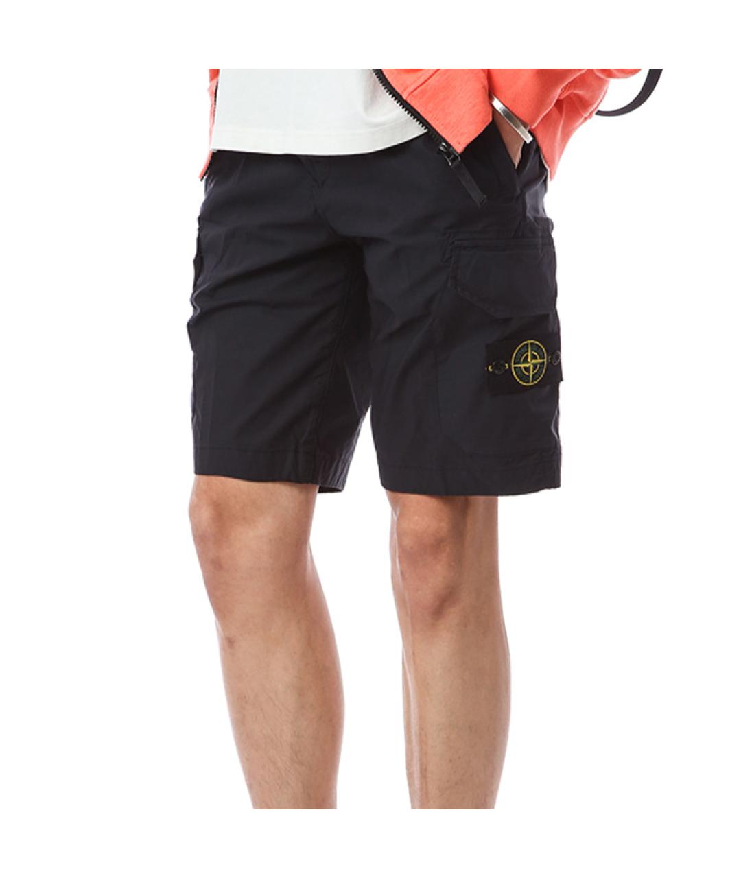 STONE ISLAND Темно-синие шорты, фото 5