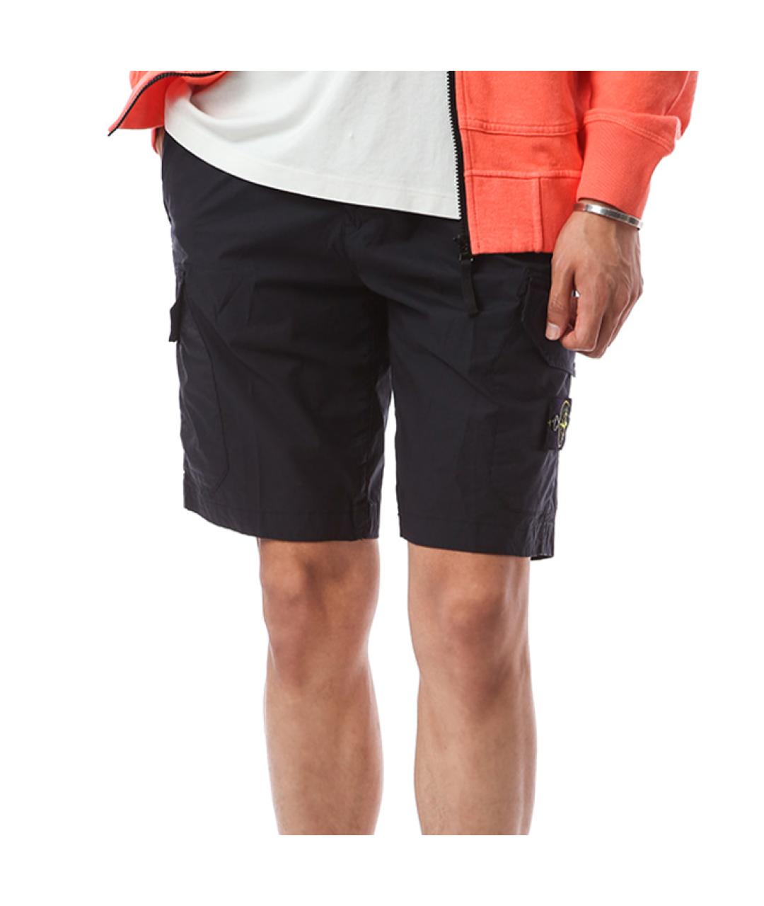 STONE ISLAND Темно-синие шорты, фото 4