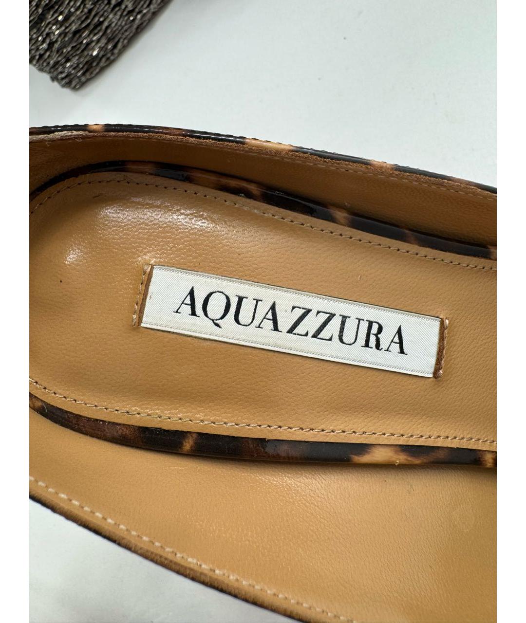 AQUAZZURA Мульти кожаные туфли, фото 5