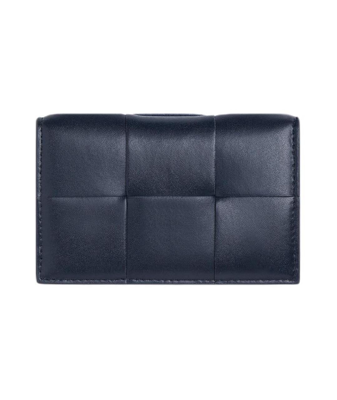 BOTTEGA VENETA Темно-синий кожаный кардхолдер, фото 1