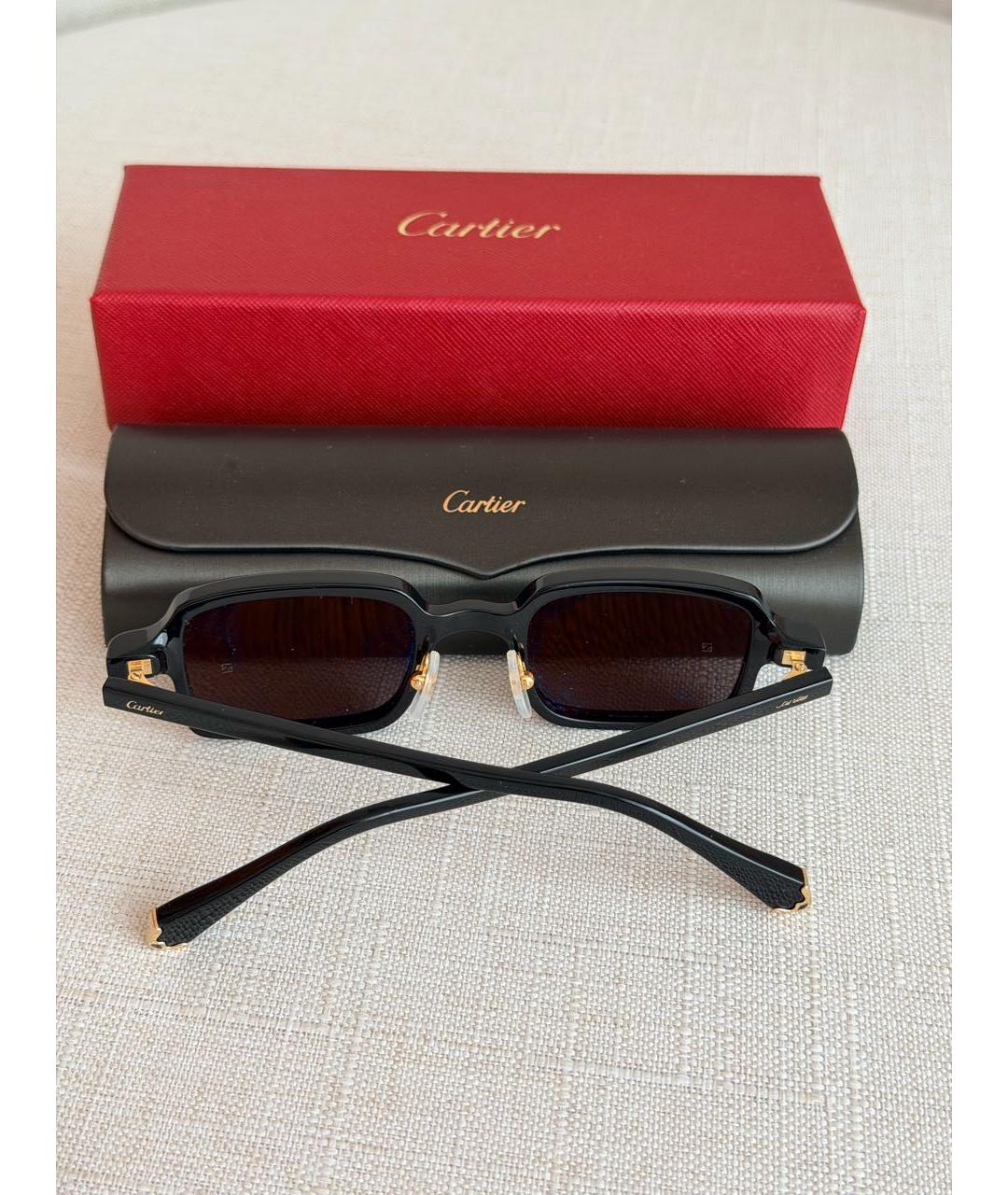 CARTIER Черные пластиковые солнцезащитные очки, фото 4
