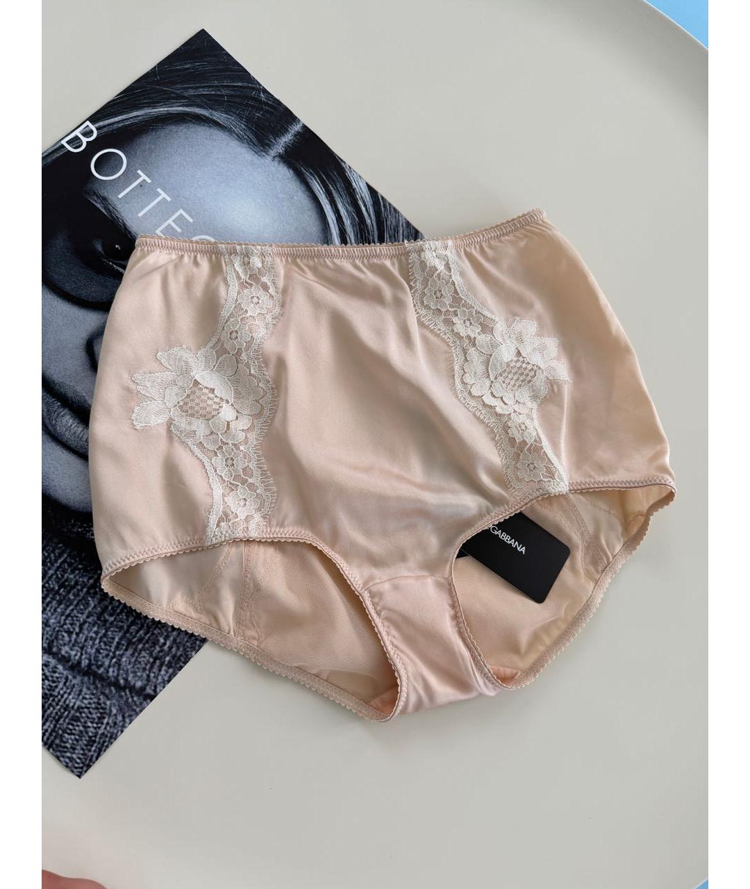 DOLCE&GABBANA Бежевые трусы, фото 3