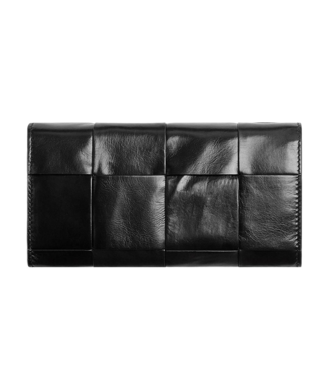 BOTTEGA VENETA Черный кожаный кошелек, фото 2