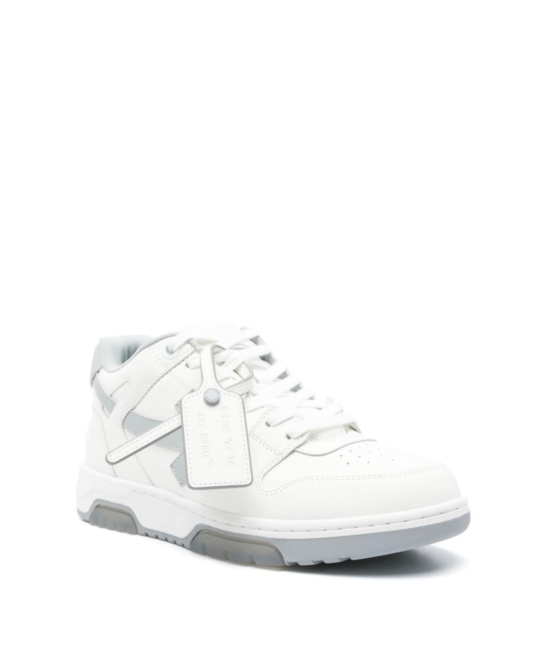 OFF-WHITE Белые низкие кроссовки / кеды, фото 3